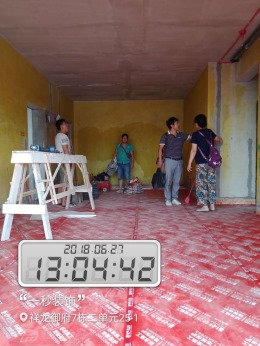 翔龙御府102平米泥工完工